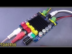 2×100Wのダブルチャネルオーディオボード 家庭用増幅器 リシーバー&増幅器 DC14-34V Dクラス TDA7498