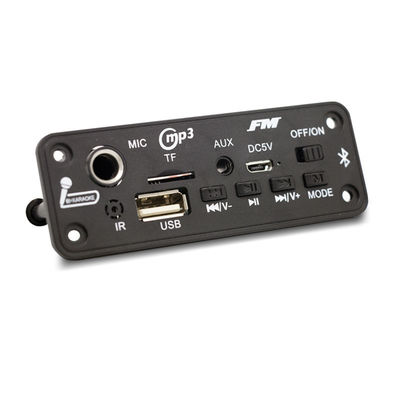 カードスタイル BT 5.0 FM ラジオ MP3/WAV オーディオ ディコーダーボード 2x3W アンプと音声レコーダー