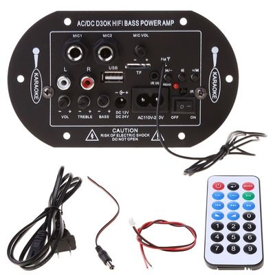 D3OK HIFI バスパワーホームアンプボード 2チャネルBluetooth 4.2と12V 24V 220Vオーディオアンプボード