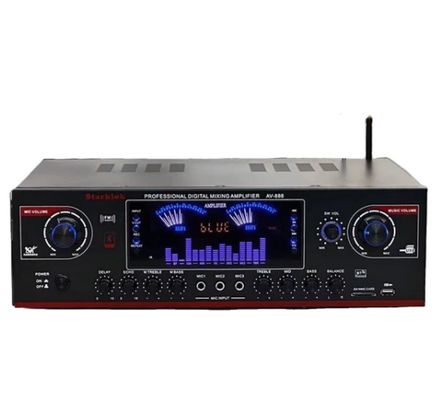 AV-888 7.1チャンネル 2000W ハイパワー ホームシアター カラオケ アンプ スピーカー デュアルループ 12管 耐久性のある金属製