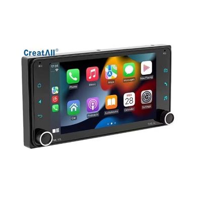 Creatall 7インチ AndroidカーGPSナビゲーション ダッシュボード オールインワン センターカー DVDワイヤレスBT CarPlay専用 タッチ用