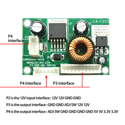 CA-1253 12VへのラインBENQの配電盤の電源モジュールが付いている3.3V電圧転換モジュールBENQへの5V