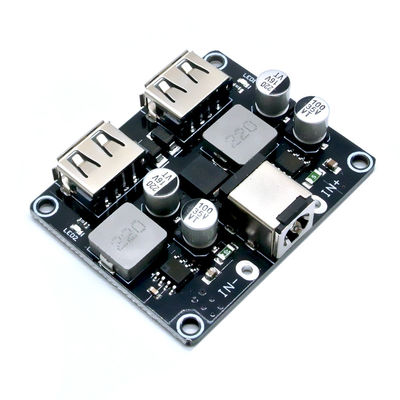 速い充電器板絶食するために軽減するモジュール6-32V 9V 12V 24Vを満たすDC-DCの木びき台のコンバーター二重USB QC3.0 QC2.0