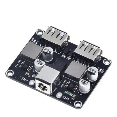 速い充電器板絶食するために軽減するモジュール6-32V 9V 12V 24Vを満たすDC-DCの木びき台のコンバーター二重USB QC3.0 QC2.0