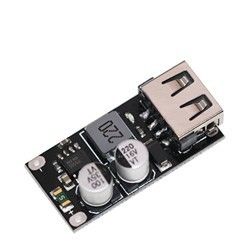 速い充電器板絶食するために軽減するモジュール6-32V 9V 12V 24Vを満たすDC-DCの木びき台のコンバーター二重USB QC3.0 QC2.0