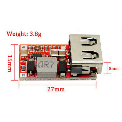 DCの木びき台の5V 3A車USBの充電器モジュール6-24V DC軽減する力モジュールへの軽減するコンバーター12v 5v力モジュール12V/24V