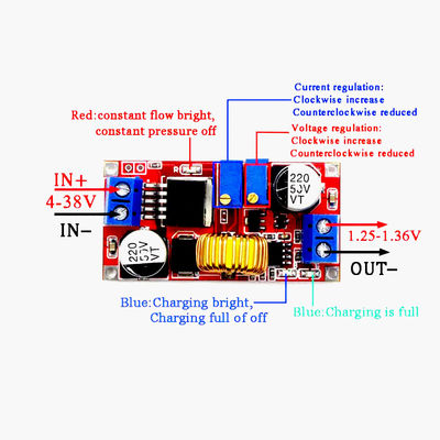 大きい現在の5A一定した現在の一定した電圧LEDはリチウム バッテリーの充電XL4015モジュールを運転する