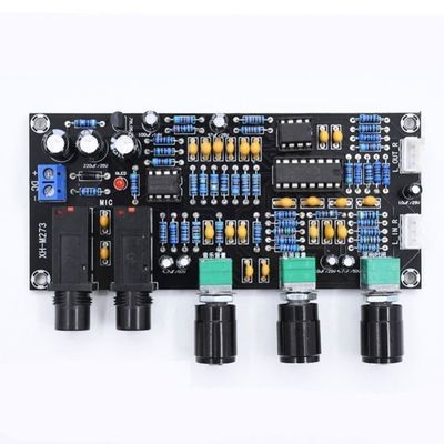 指示マイクロフォンのアンプ板PT2399 NE5532 DC12-24Vを取付ける