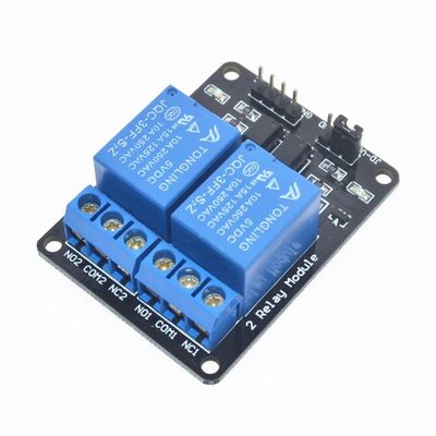 閉鎖したDC 5V 2の流通経路統制のリレー モジュールの低レベルの制動機普通