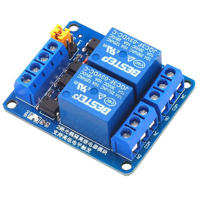 3.3V 5V 12V 24Vの制御用リレーモジュール2チャネルの二重オプトカプラー