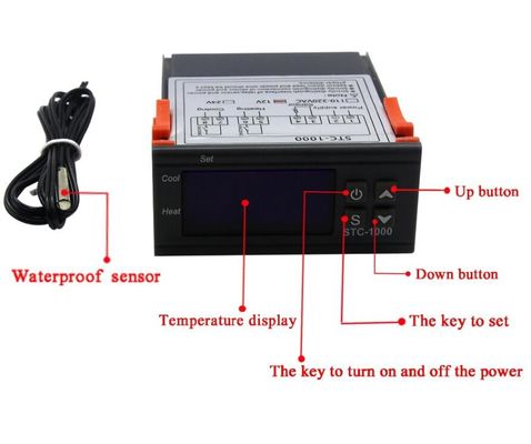 STC-1000 AC 110V-220V デジタル湿度コントローラー 温度温度モニタリングシステム