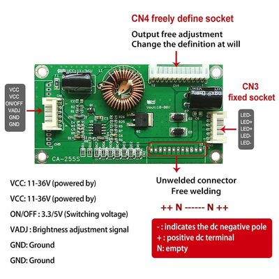 CA255S LEDドライバーボード ユニバーサル 10-48インチ テレビ LED 常流ボード