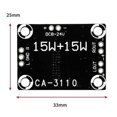 TPA3110 高功率オーディオアンプボード 15W*2 DC 8-18V