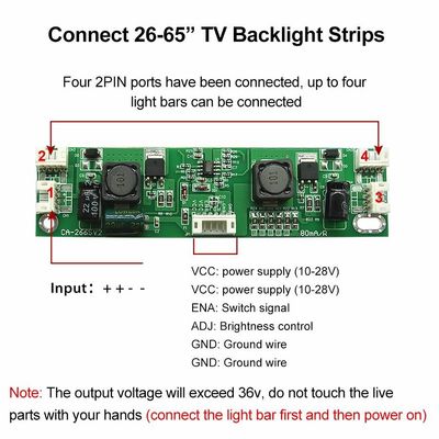 カリフォルニア266s LEDのバックライトの運転者板一定した現在の導かれた運転者板32-65」
