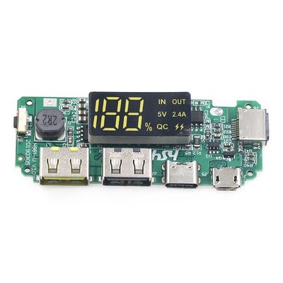 CA-524A 5V 2.4A 18650 BMS バッテリー保護板 マイクロ / C型 LED モバイル