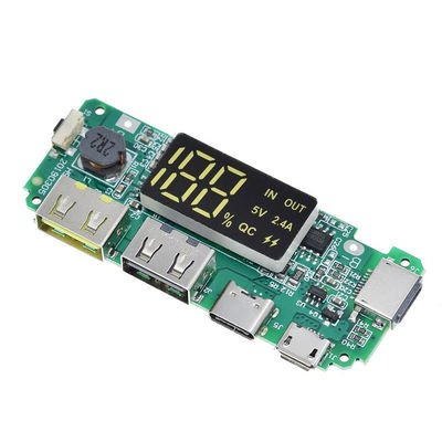 CA-524A 5V 2.4A 18650 BMS バッテリー保護板 マイクロ / C型 LED モバイル