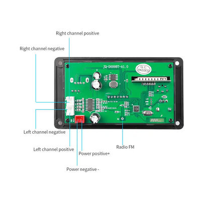 ICCS8673E 80W MP3 デコーダ DC 5V-26V Bluetooth オーディオモジュールボードパワーアンプシステム