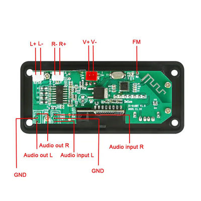 2x25W 50W MP3 プレーヤー Bluetooth オーディオ モジュール ボード リモコン ワイヤレス サウンド システム
