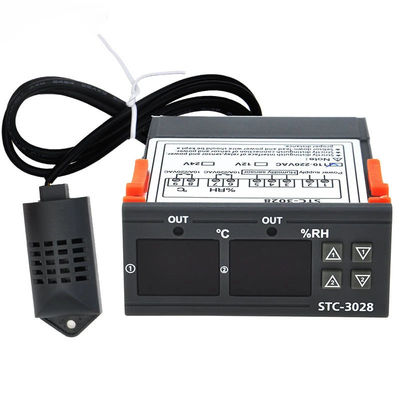 STC-3028 AC 220V DC 12V-24V デジタル湿度コントローラ 双電源モニタリング装置
