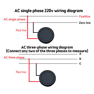 DC 4-100V AC 50-500Vデジタル電流計の電圧計の二線式の自動車