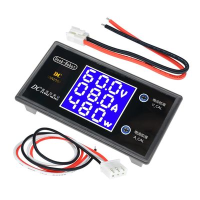 LCDデジタルの電力計の電圧計の電流計DC 0-100V 10A 1000W