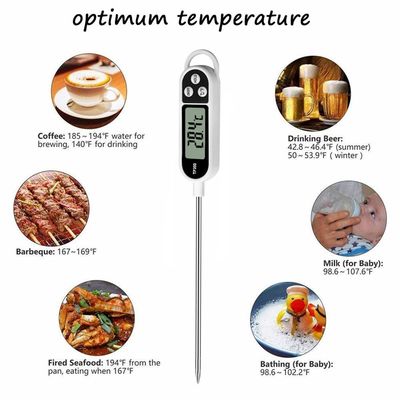 304ステンレス鋼を調理する肉のためのTP300デジタルの台所温度計