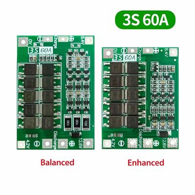 3S 4S 25A 40A 60A BMS バッテリー保護板 リオン電池充電板