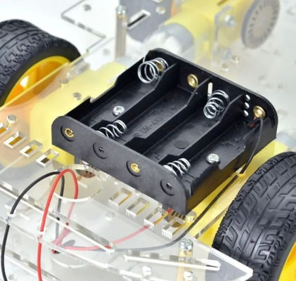 長いバージョン 4WD スマートロボット カー シャーシ キット 4 輪 ダブルレイヤー