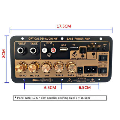 D50 増幅器ボード オプティカルオーディオ ブルートゥース AMP USB FM ラジオ TF プレイヤー DIY オーディオ サブウーファー 車