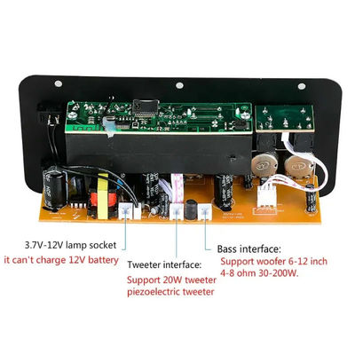 D10 12V 24V サブウーファー デジタル パワーアンプ ボード ワイヤレス オーディオ ステレオ BT 5.0 デュアル マイク カラオケ アンプ スピーカー Acc