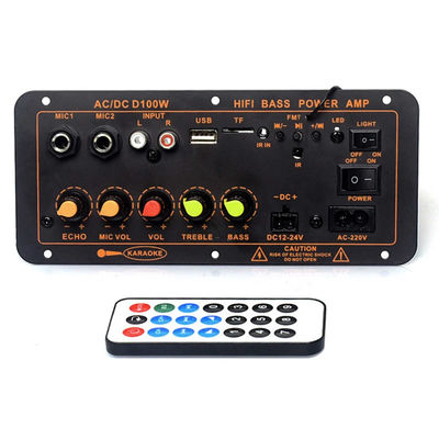 D100W ブルーツ Bluetooth 5.0 パワーアンプボード AC 220V DC 12-24V 5V ワイヤレスモジュール 8-12 インチ