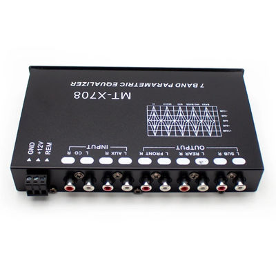 24v増幅器 EQ5セグメントオックスエグライザー カーオーディオEQチューニングクロスオーバー