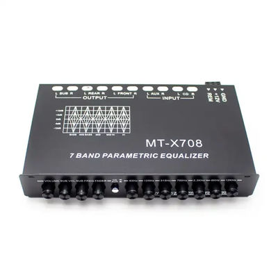 24V 5セグメントカーオーディオエクアライザー リモコンとアックスインプット