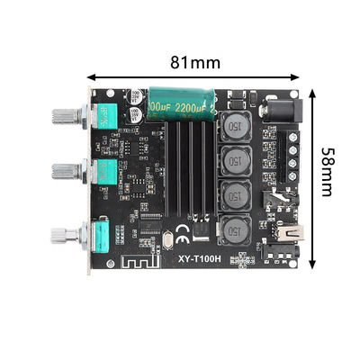 XY-T100H Bluetooth 5.0 オーディオアンプボード 100WX2、Sinilink-APP 制御および TPA3116D2 ステレオデジタル電源搭載