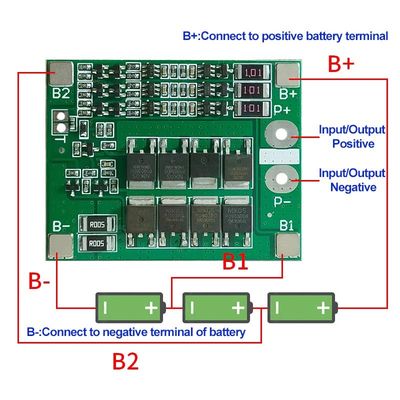 3S 25A リチウムイオン 18650 BMS PCM バッテリー保護板 リチウムイオンリポバッテリーのためのバランス