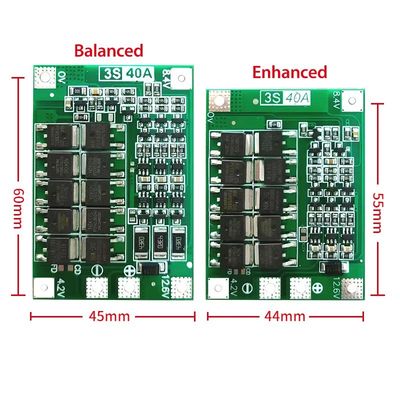 CA-3S-40A リチウムイオン電池充電器 リポセルモジュール PCB BMS 保護板 ドリルモーター 12.6V バランス付き