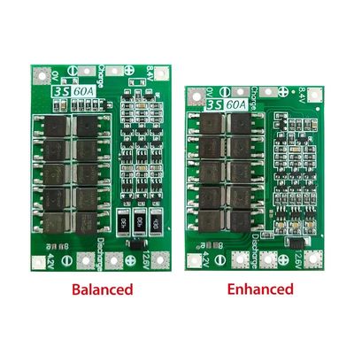 CA-3S-60A リチウムイオン電池充電器 リポセルモジュール PCB BMS 保護板 ドリルモーター 12.6V バランス付き