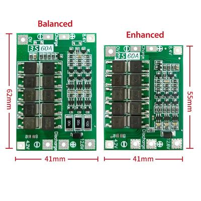 CA-3S-60A リチウムイオン電池充電器 リポセルモジュール PCB BMS 保護板 ドリルモーター 12.6V バランス付き