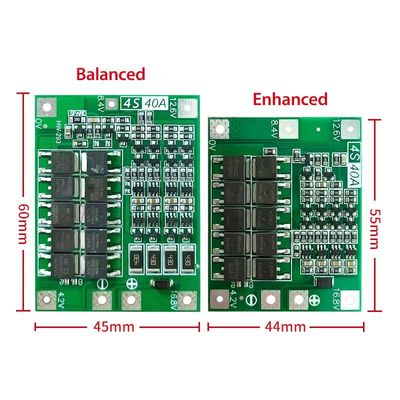 CA-4S-40A リチウムイオンバッテリー充電器 Lipo セルモジュール PCB BMS 保護ボード