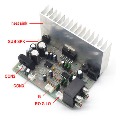 CA-7379A デジタルサブウーファーアンプボード AC/DC 12V 2*38W TDA7379 AMP モジュール