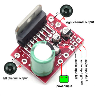 CA-7379 ステレオ パワーアンプ モジュール 双チャンネル DC9V-17.5V 38W+38W TDA7379 チップ
