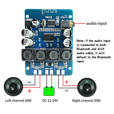 CA-3118B DIY BTオーディオボード 2*30W ステレオデジタルパワーアンプ DC 12-24V TPA3118