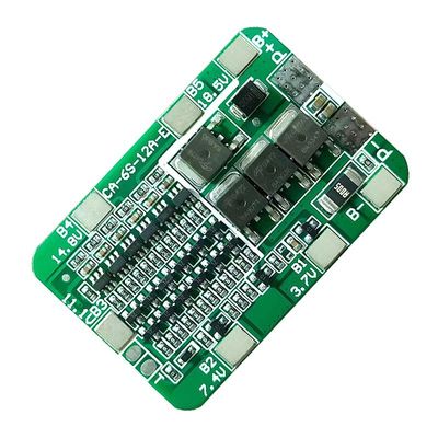 CA-6S-12A-E 24V PCB BMS 保護板 6 パック 18650 リチウム電池モジュール