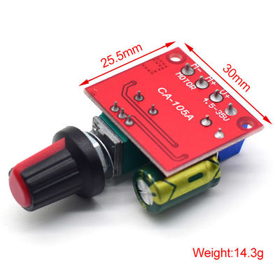 CA-105A ミニ 5A DCモータースピードコントローラモジュール マックス 90W 3V-35V