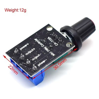 CA-110A 5V/12V 10A PWM DCモータースピードコントローラ ステップレススピードコントローラ LEDディマーパワーガバナー モータードライバーボード
