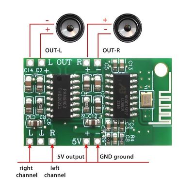 CA-8469 5V Class D PAM8403 Bluetoothオーディオパワーアンプモジュールボード デジタルコンポーネント