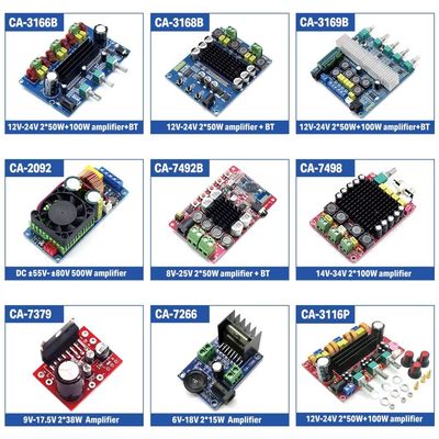 CA-3168 2*50W ワイヤレス デジタル パワー アンプボード ダブルチャネル TPA3116D2 DIY スピーカー アンプ モジュール 線形 アンプ