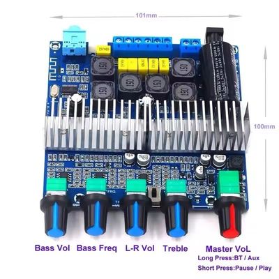 CA-3169B 2.1チャンネルオーディオパワーアンプボード TPA3116D2チップと100W最大出力