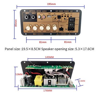100W BT モノアンプボード 2.0 チャネル