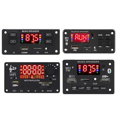 MP3 プレイヤー USB モジュール BT 5.0 MP3 解読板 FM AUX ラジオ録音 パワー増幅器